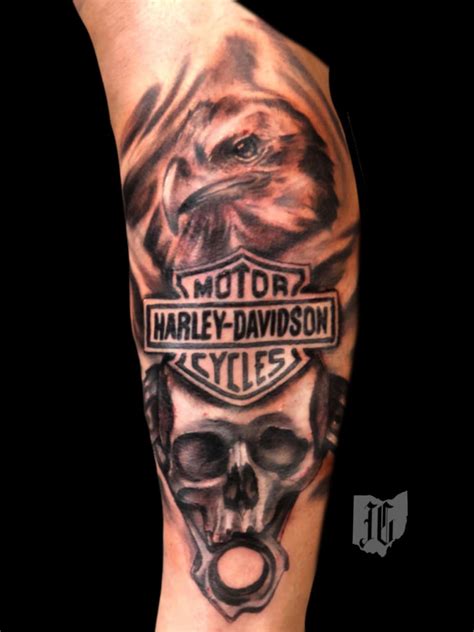 Harley Davidson Eagle Logo Tattoo