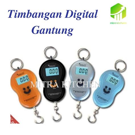 Jual Timbangan Digital Gantung Smile Timbangan Barang Portable Otomatis