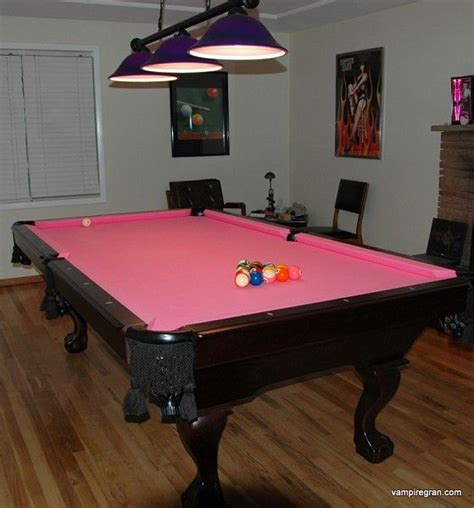 Pink Felt On A Classic Billiard Table Looks Great Game Up Your Home