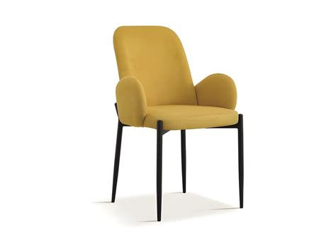 Chaise Balboa Tissus Jaune Dimension H X L X P Id Al Pour Votre