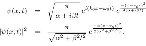 Time Development Of A Gaussian Wave Packet