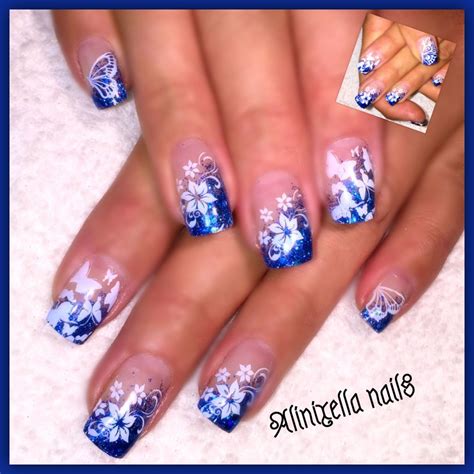 Gel Acrylic Nails Gel Nails Manicure Nail Selection Floral Nails