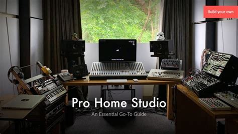 How To Build A Professional Home Studio Audio Engineering