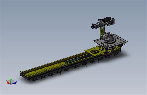 B3562 机器人第七轴3solidworks模型图纸下载 懒石网