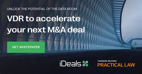vdr   ma transaction ideals virtual data room