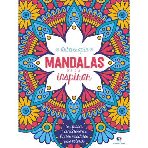 Livro Ilustrado De Pintar Arteterapia Mandalas Para Relaxar Inspirar