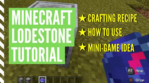 How To Make Use Lodestone In Minecraft Lodestone Tutorial