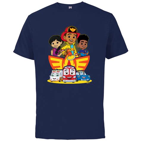 Disney Junior Firebuds Full Team and Logo - Short Sleeve Cotton T-Shirt ...