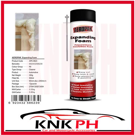 Aeropak 750ml Expanding PU Foam Aerosol Can Polyurethane Heat