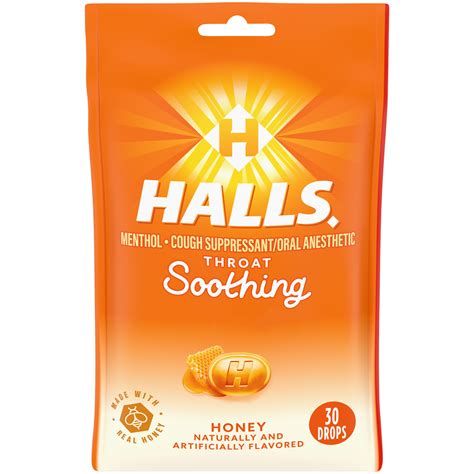 Halls Triple Soothing Action Cough Drops 200 Count Cherry