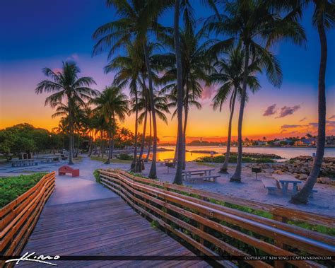 Sunset Dubois Park Boardwalk Bridge Jupiter Lighthouse Hdr Photography By Captain Kimo