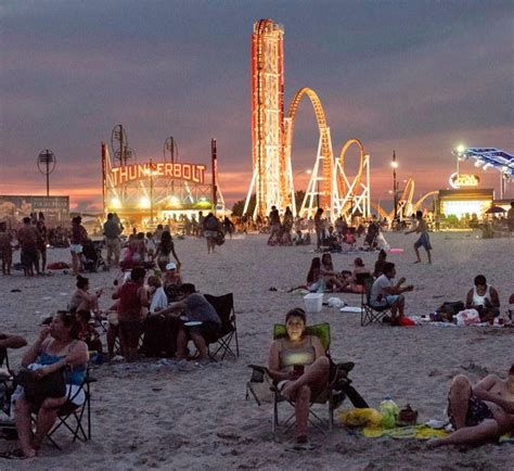 When The Sun Finally Sets And Tourists Are Gone From Coney Island In