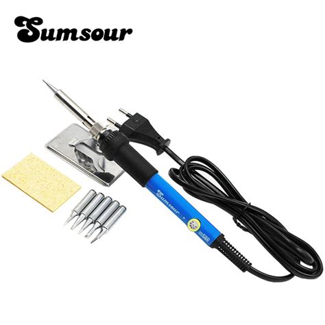 60W Adjustable Temperature Electric Soldering Iron 220V 110V Welding