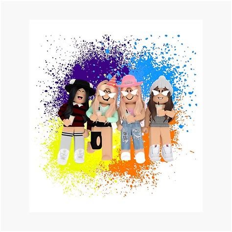 Roblox Girls Photographic Print By Berdofrenzy Redbubble