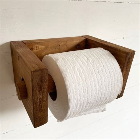 Handmade Toilet Roll Holder Etsy Uk