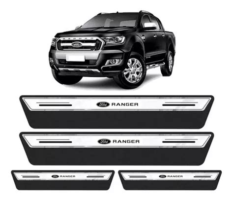 Soleira Protetor Porta Platinum Ford Ranger Cabine Dupla