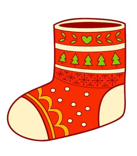 Premium Vector Christmas Cartoons Clip Art Sock Clipart Vector