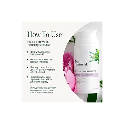 InstaNatural Retinol Moisturizer Nighttime Face Moisturizing Cream, Brightens and Reduces Signs ...