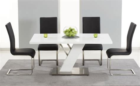 20 Collection Of Gloss Dining Tables Sets