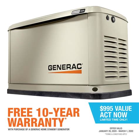 Generac Guardian Series 20000 Watt Lp18000 Watt Ng Air Cooled