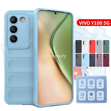 เคสซลโคนนม ปองกนกลอง กนกระแทก สาหรบ Vivo Y100 5G 2024