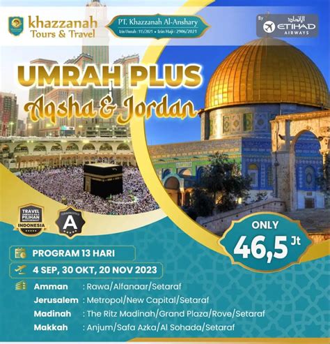 Paket Umroh Plus Aqso 2023 Khazzanah Tour Travel