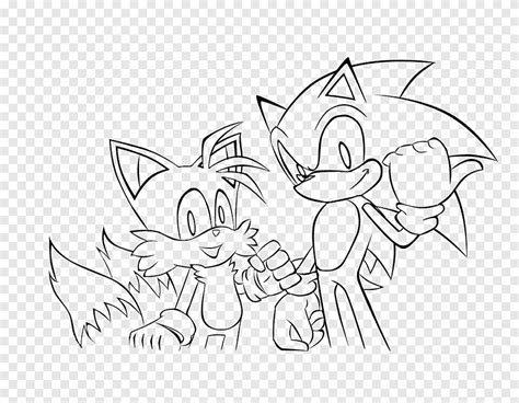 Sonic The Hedgehog 4 Episode II Line Art Coloring Book Character White