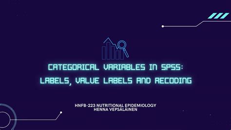 Categorical Variables In Spss Labels Values And Recode Into Different