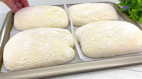 Flüssiger Teig in 1 Stunde Italienisches Brot Kein Kneten schnell und