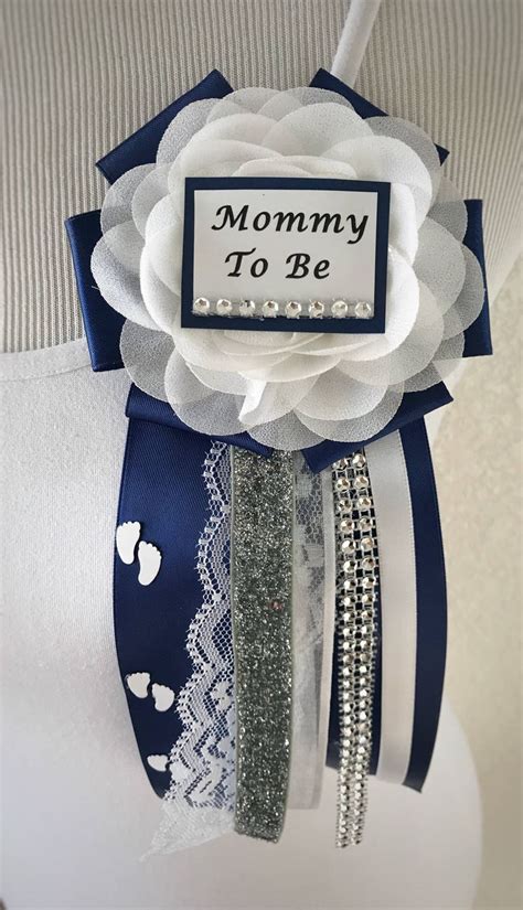 Mommy To Be Pin Baby Shower Pinnavy Blue Pin Boy Baby Etsy