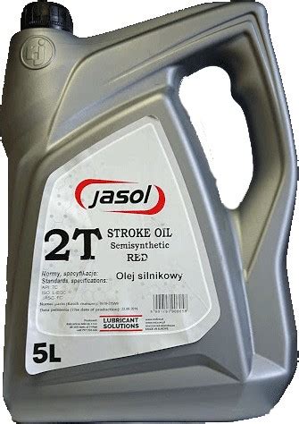 Jasol 2T Stroke Oil Semisynthetic TC RED op 5 l za 73 31 zł z