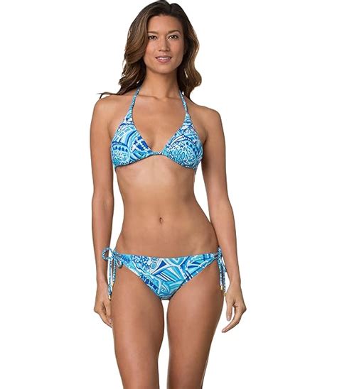 Mikoh Swimwear Banyans Multi String Racerback Bikini Top Bamboo Free