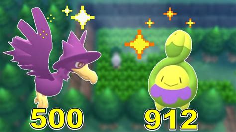 2 SHINIES IN 1 DAY Shiny Murkrow Budew In Eterna Forest Pokemon