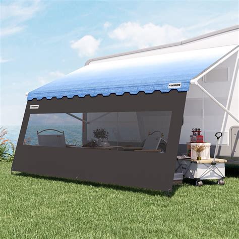 Amazon KING BIRD RV Awning Shade Screen 8 X 15 3 Extended