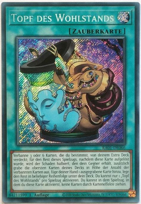 Yu Gi Oh Topf Des Wohlstands Ra Secret Rare Kaufen Auf Ricardo