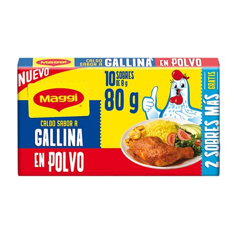 Caldo De Gallina En Polvo Maggi 8g 10 Unidades 979221