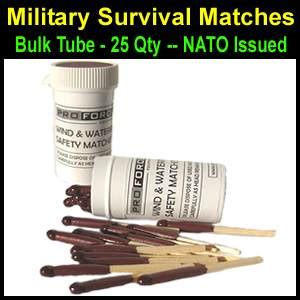 Survival Matches Bulk Tube - NATO (SM21050) | SurvivalMetrics.com ...