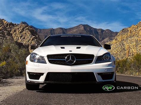 Mercedes W204 C63 Amg Black Series Style Carbon Fiber Front Lip Spoiler