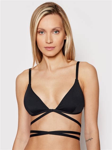 Seafolly Góra od bikini Wrap Around 31385 942 Czarny Modivo pl