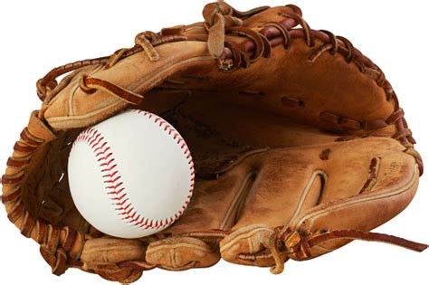 Baseball Glove And Ball On A White Background Stock Photo Download