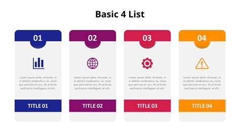 Diagrama De Lista De 4 Bloques