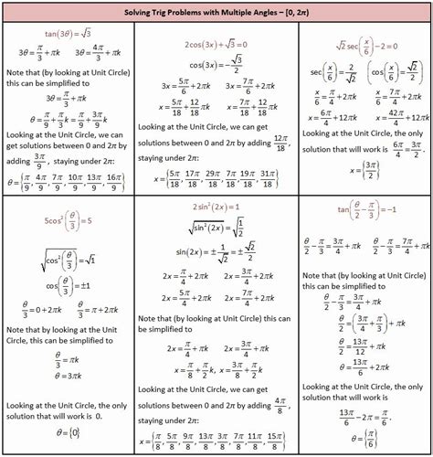 Solve Trig Equations Worksheet Awesome Solving Trigonometric Equations