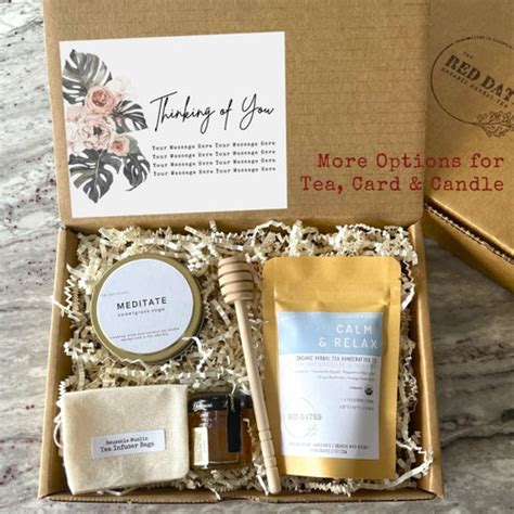 Gift Box For Her Tea Gift Box Sending You Sunshine Herbal Tea Thinking