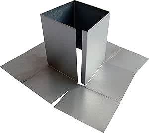 Split Side Pitch Pocket Roof Flashing in Heavy Duty Galvanized Steel ...