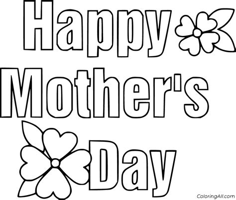 Mothers Day Coloring Pages 32 Free Printables Coloringall