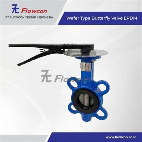 Promo Flowcon Butterfly Valve Wafer Type Epdm Lever Diskon Di