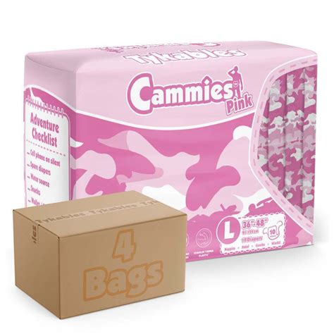 Tykables Cammies Pink Adult Nappy Nappy Diaper Sizes M L And