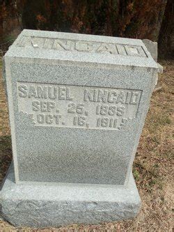 Samuel Kincaid M Morial Find A Grave