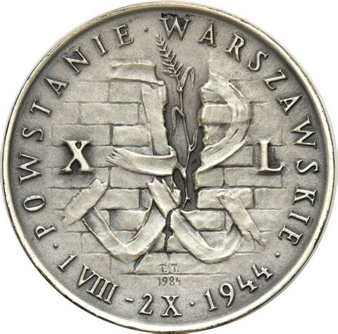 Medal Powstanie Warszawskie Srebro Archiwum Niemczyk Pl