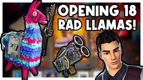 Opening Rad Llamas Fortnite Save The World Youtube